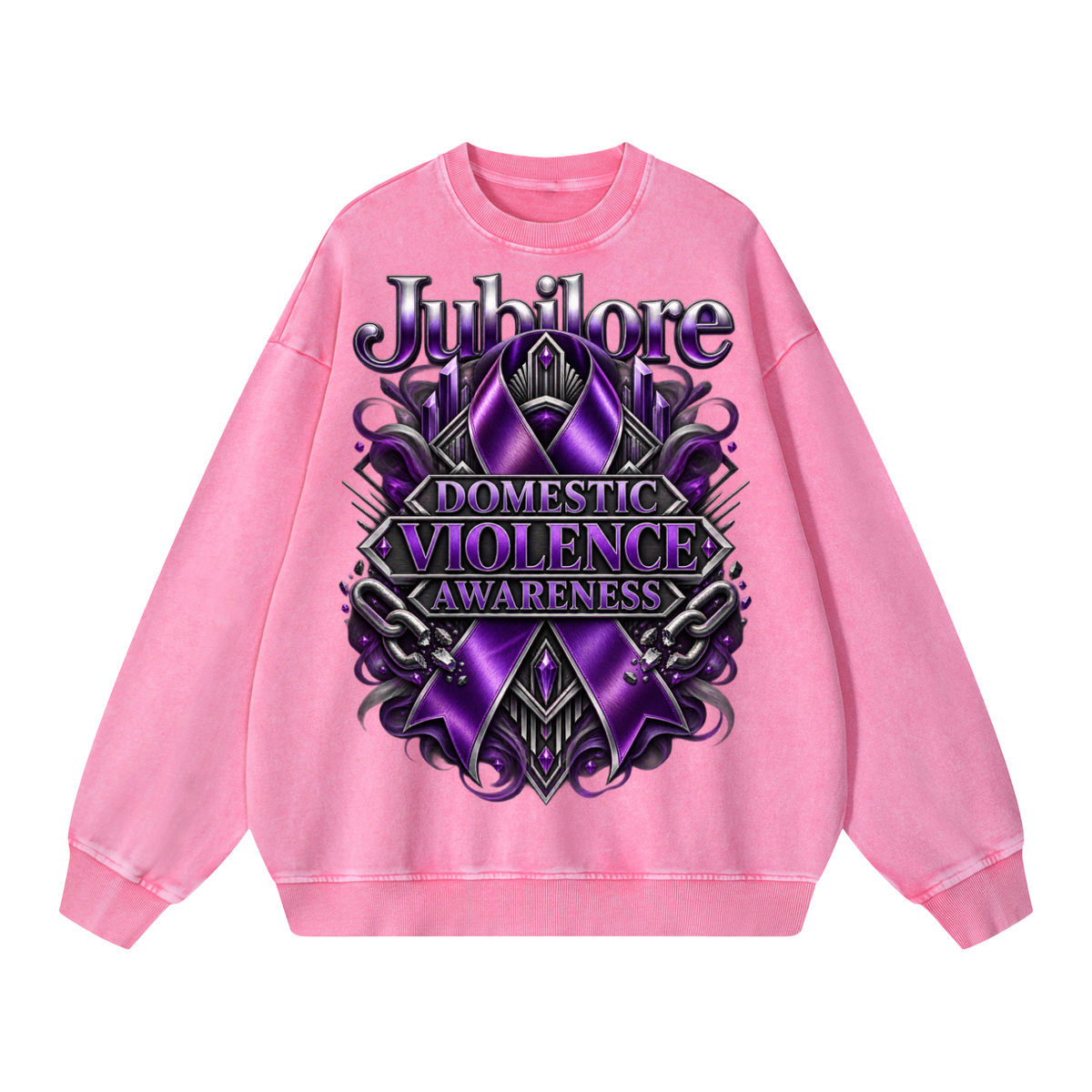 Jubilore "DVA" Snow Washed Oversized Sweatshirt