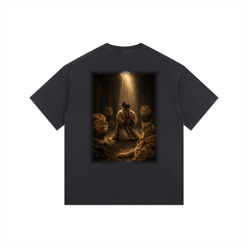 Jubilore "Daniel" Vintage Washed Oversized Cotton T-Shirt