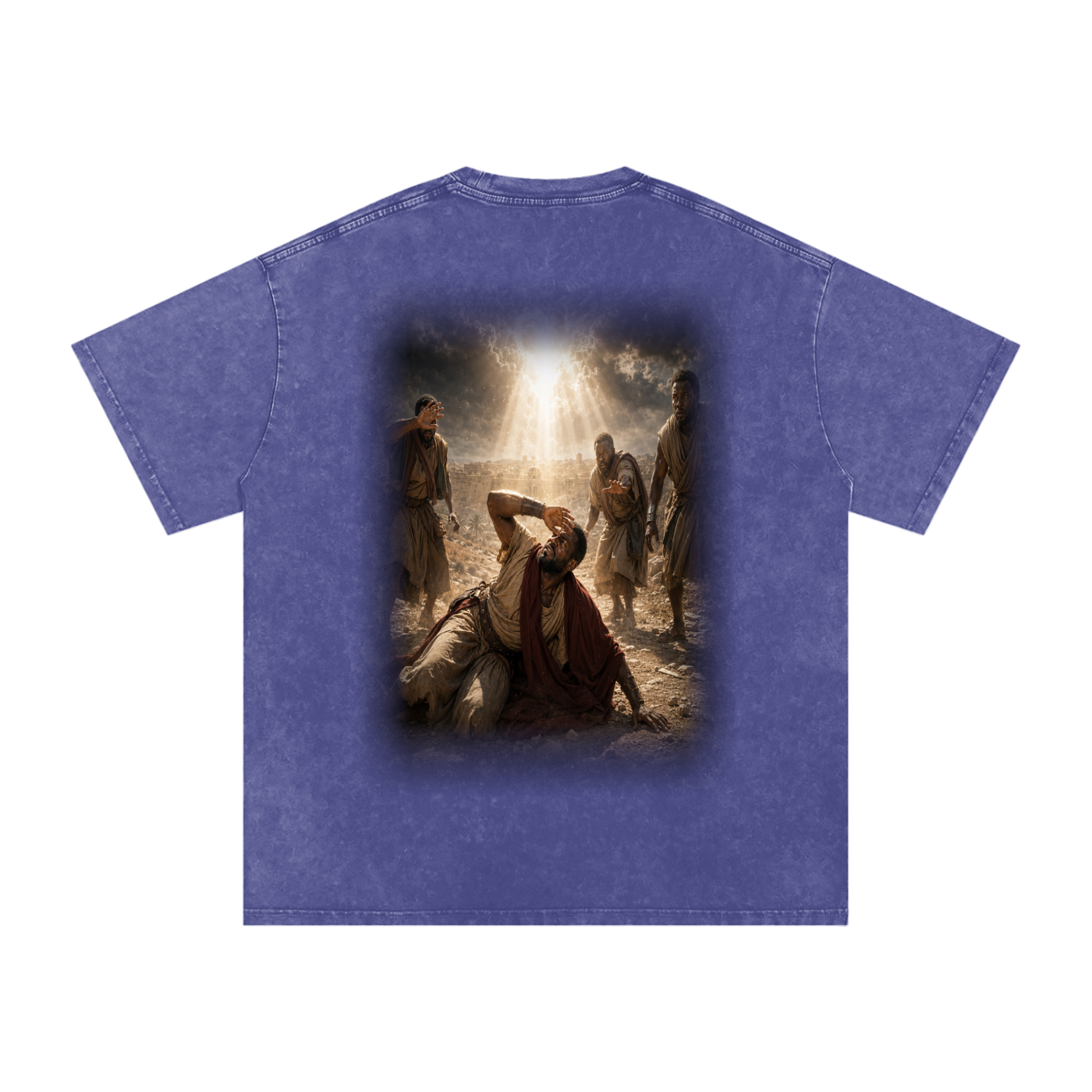 Jubilore “Paul” Snow Washed Oversized Cotton T-Shirt