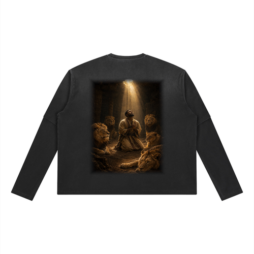Jubilore "Daniel" Unisex Vintage Wash Layered T-Shirt