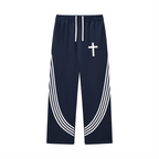 Jubilore Curved Stripe Straight Sweatpants
