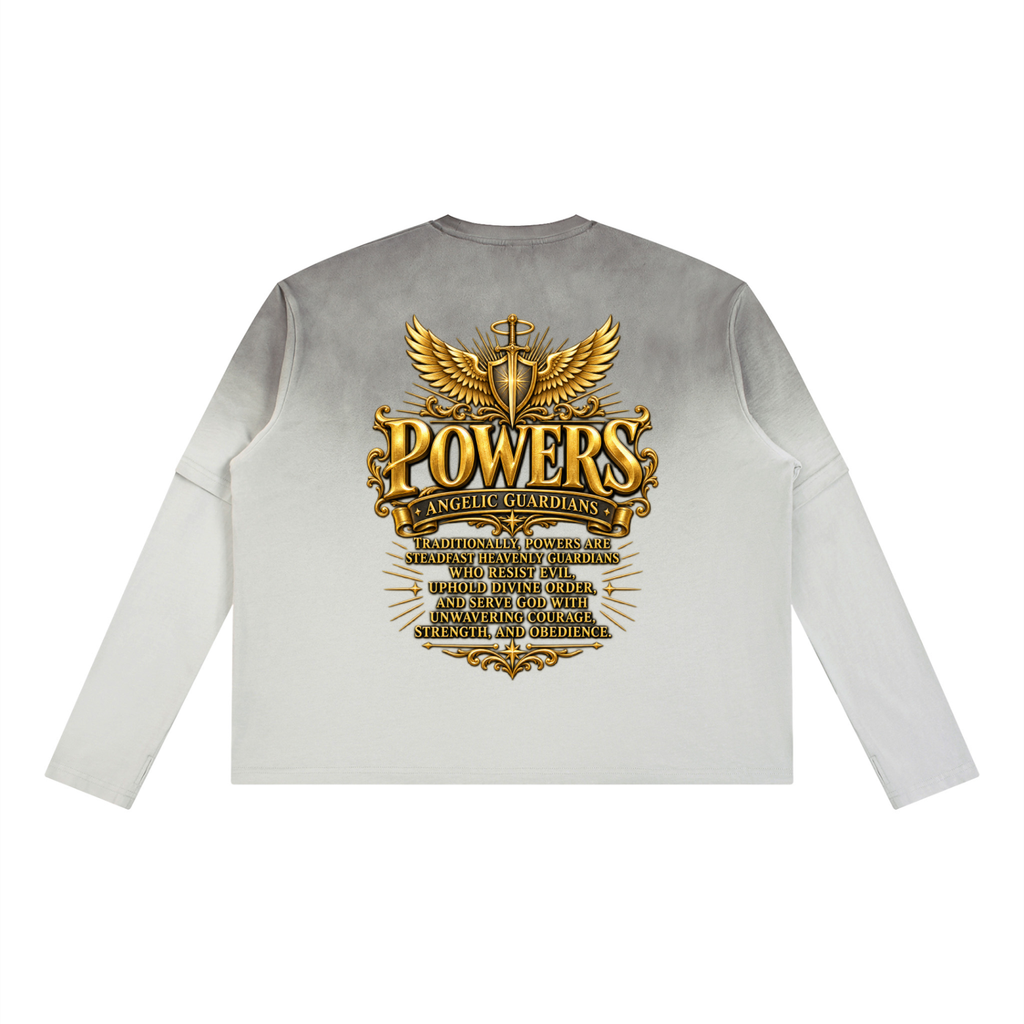Jubilore "Powers" Unisex Vintage Wash Layered T-Shirt