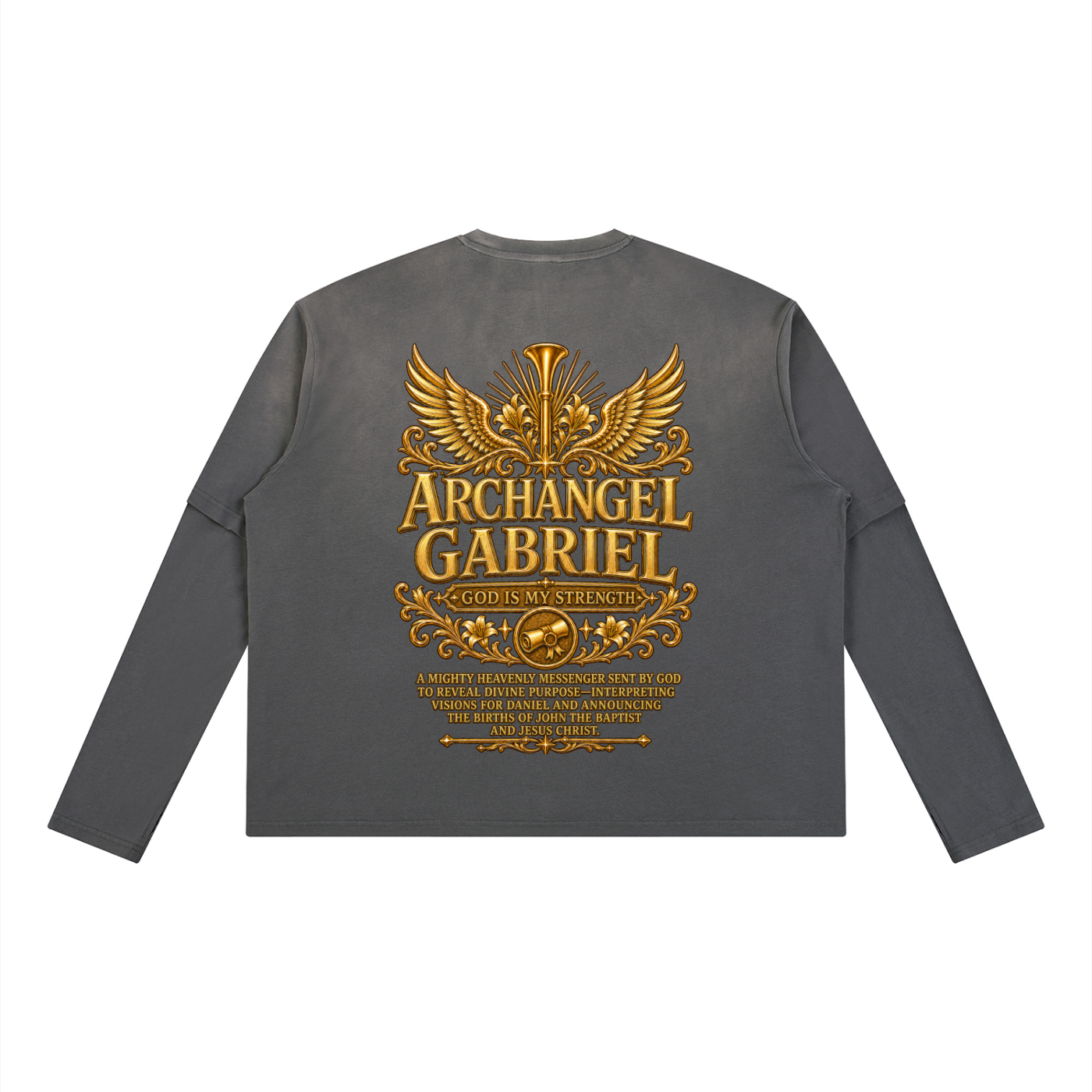 Jubilore "Gabriel" Unisex Vintage Wash Layered T-Shirt