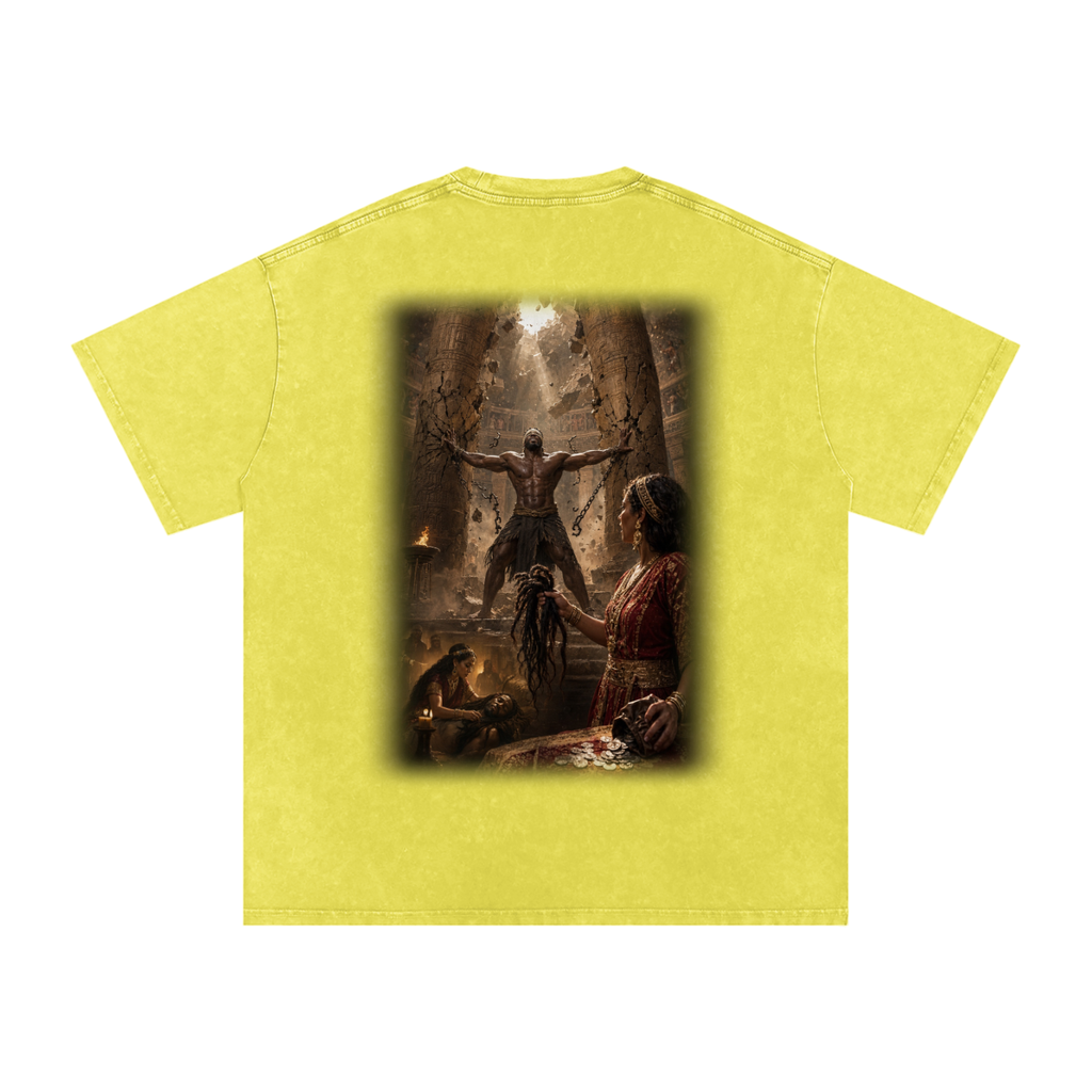 Jubilore “Samson” Snow Washed Oversized Cotton T-Shirt