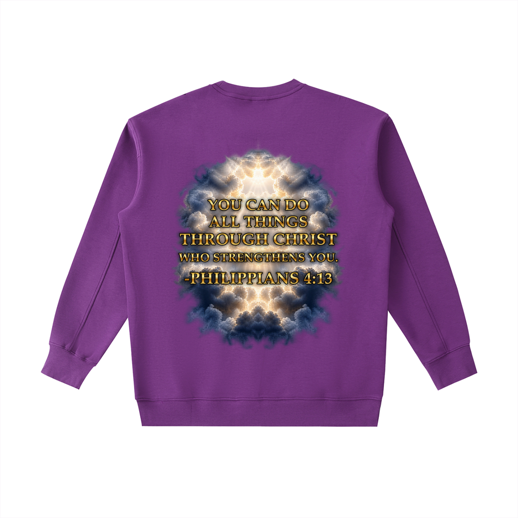 Jubilore "Christ Saves" Essential Heavyweight Crewneck Sweatshirt