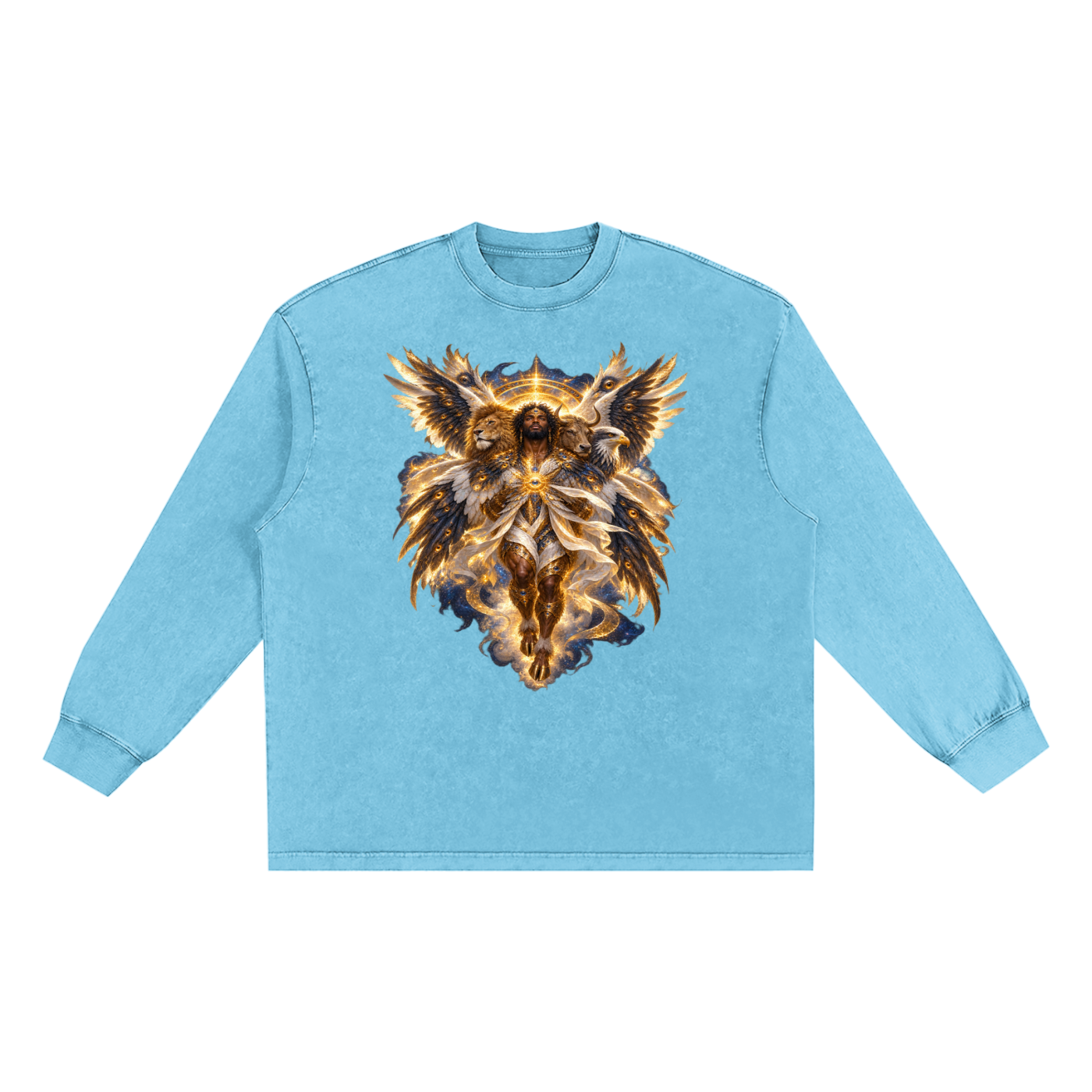 Jubilore Cherubim Snow Washed Frayed Edge T-Shirt