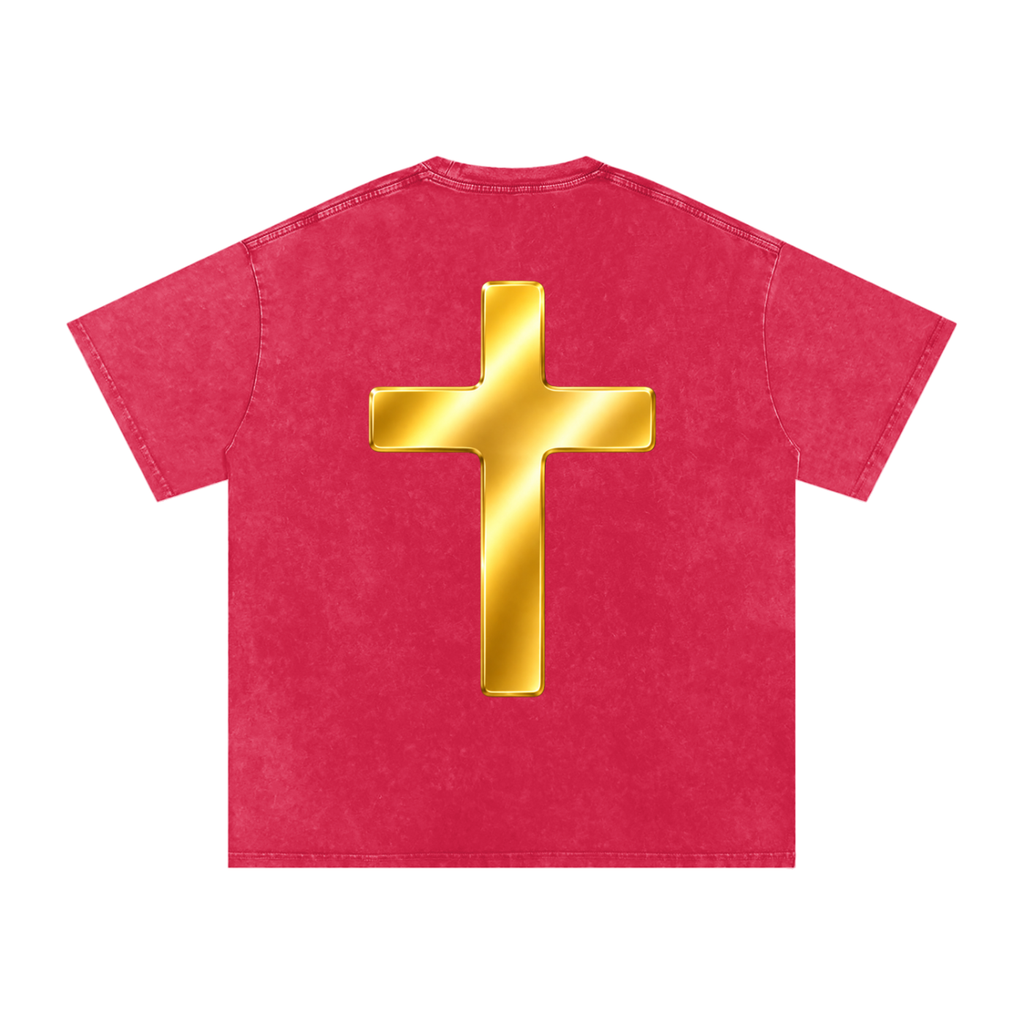 Jubilore "Shroud of Turin" Snow Washed Oversized Cotton T-Shirt