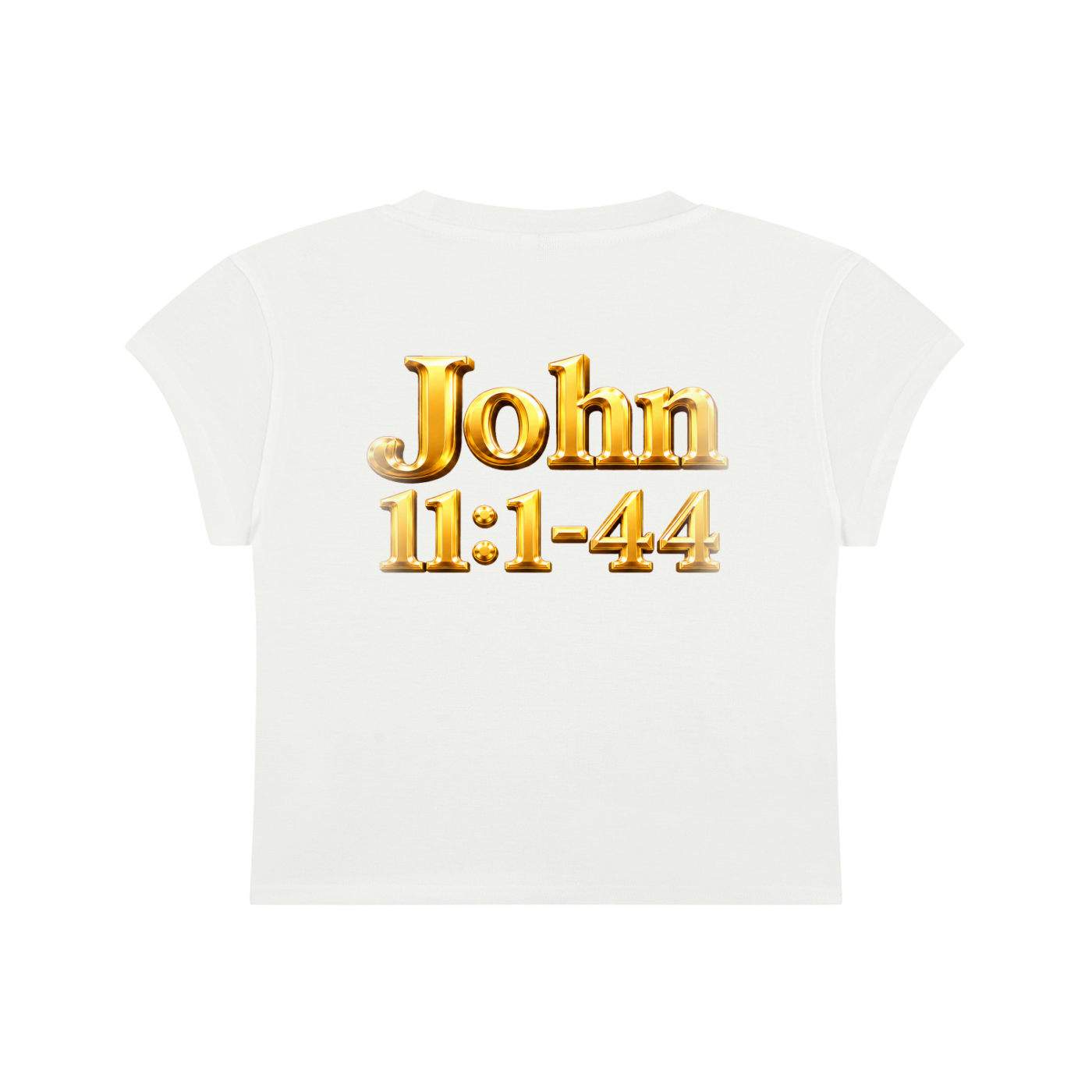Jubiloré “Jesus Resurrects Lazarus” Women's Slim-Fit Cropped T-Shirt
