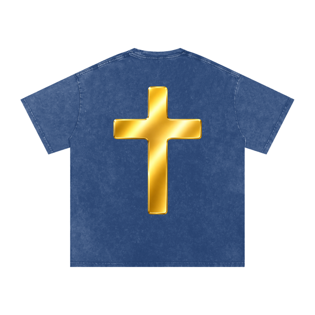Jubilore "Shroud of Turin" Snow Washed Oversized Cotton T-Shirt