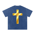 Jubilore "Shroud of Turin" Snow Washed Oversized Cotton T-Shirt