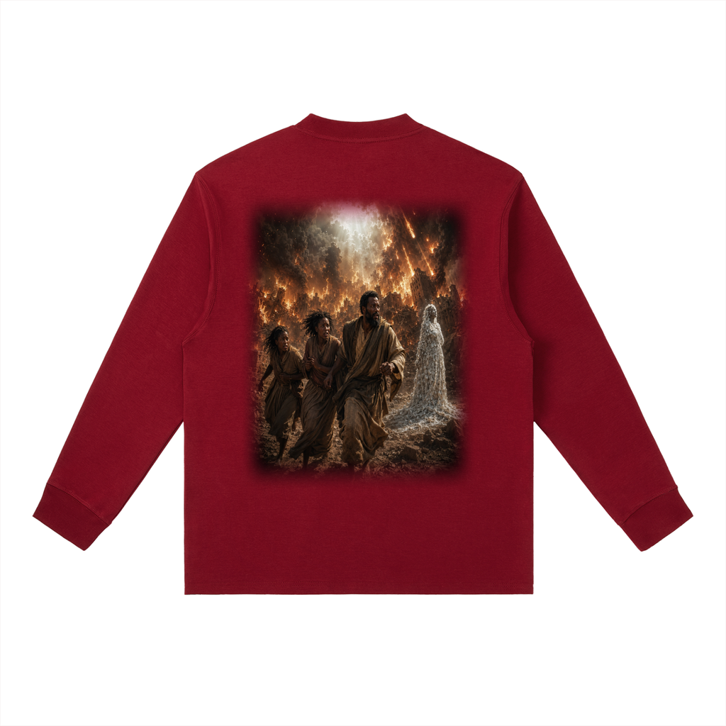 Jubilore "Sodom & Gomorrah" Essential Crewneck Long-Sleeve T-Shirt