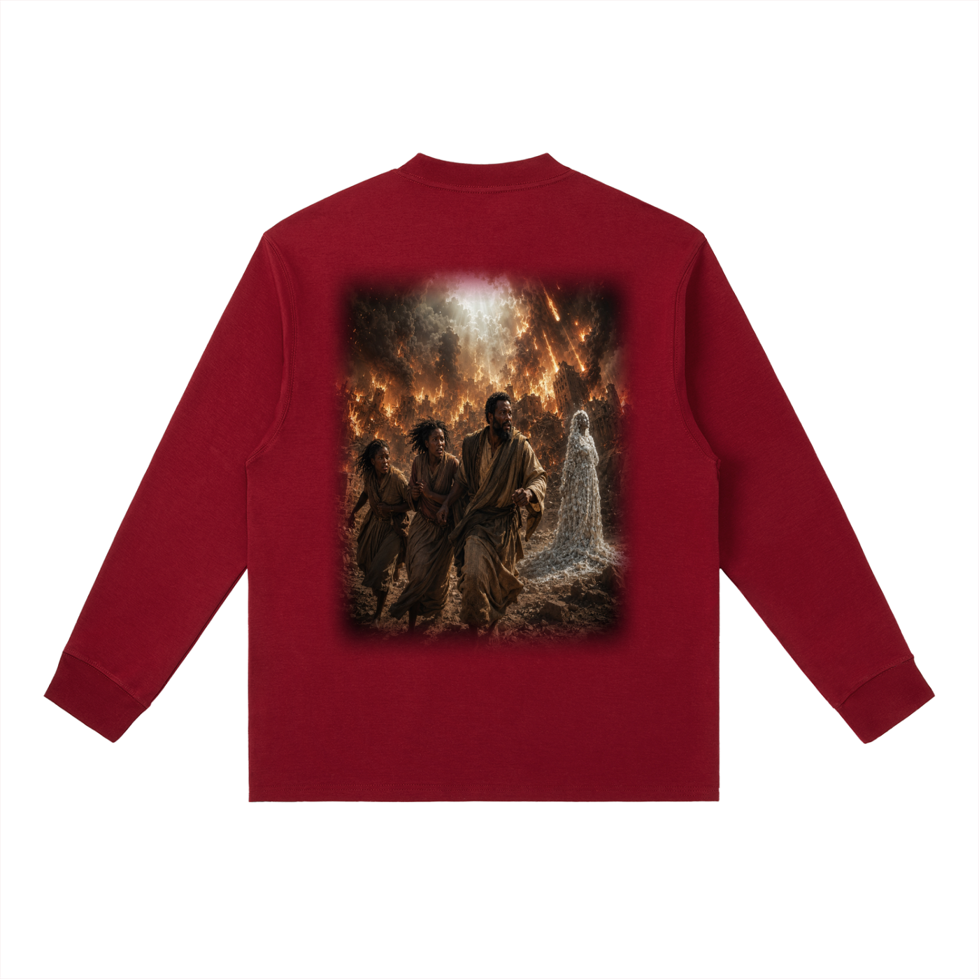 Jubilore "Sodom & Gomorrah" Essential Crewneck Long-Sleeve T-Shirt