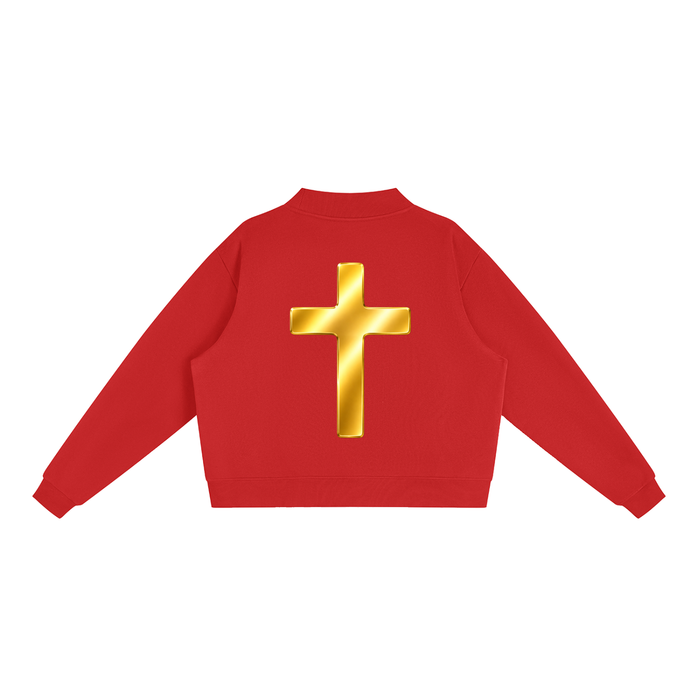 Jubiloré "BCA" Essential Fleece Mock-Neck Crew Sweatshirt
