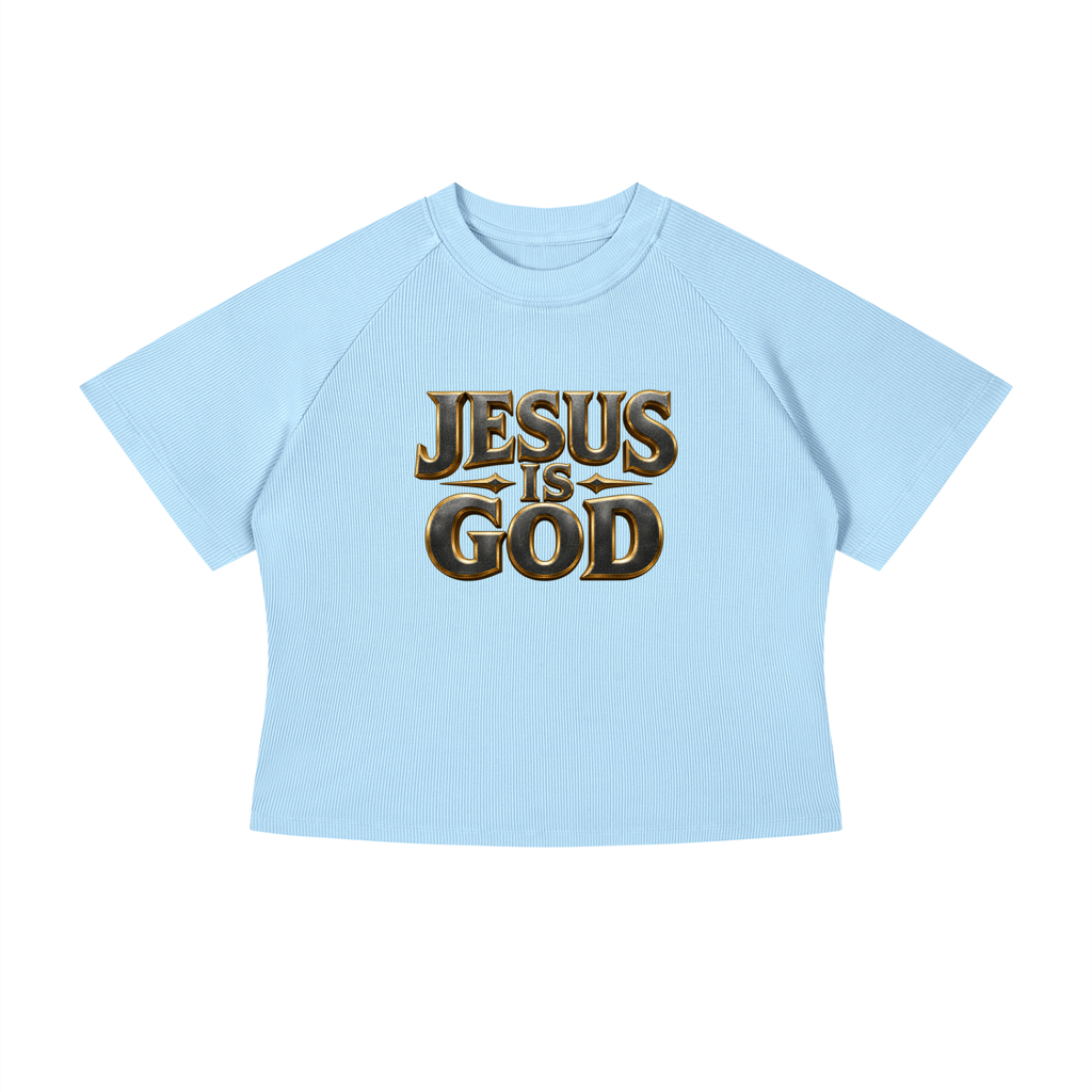 Jubiloré "JIG" Women's Mineral Wash Crop T-Shirt