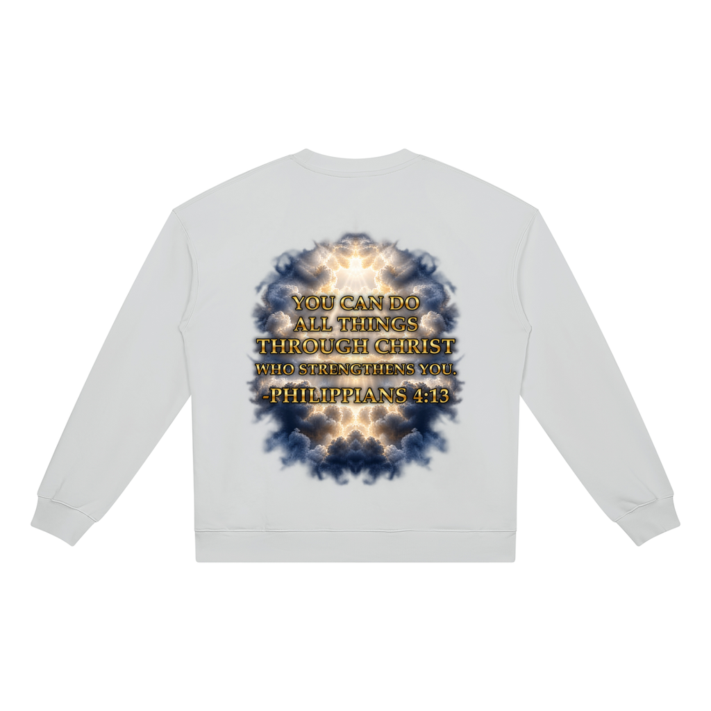 Jubilore "Christ Saves" Unisex Heavyweight Crewneck Sweatshirt
