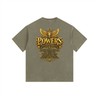 Jubilore "Powers" Vintage Washed Oversized Cotton T-Shirt