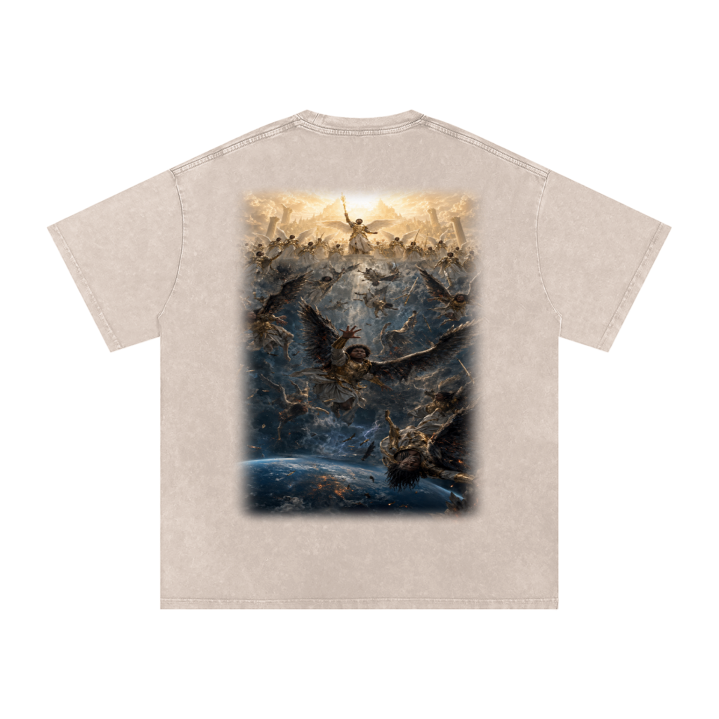 Jubilore "Three Wise Men" Snow Washed Oversized Cotton T-Shirt