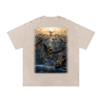 Jubilore "Three Wise Men" Snow Washed Oversized Cotton T-Shirt