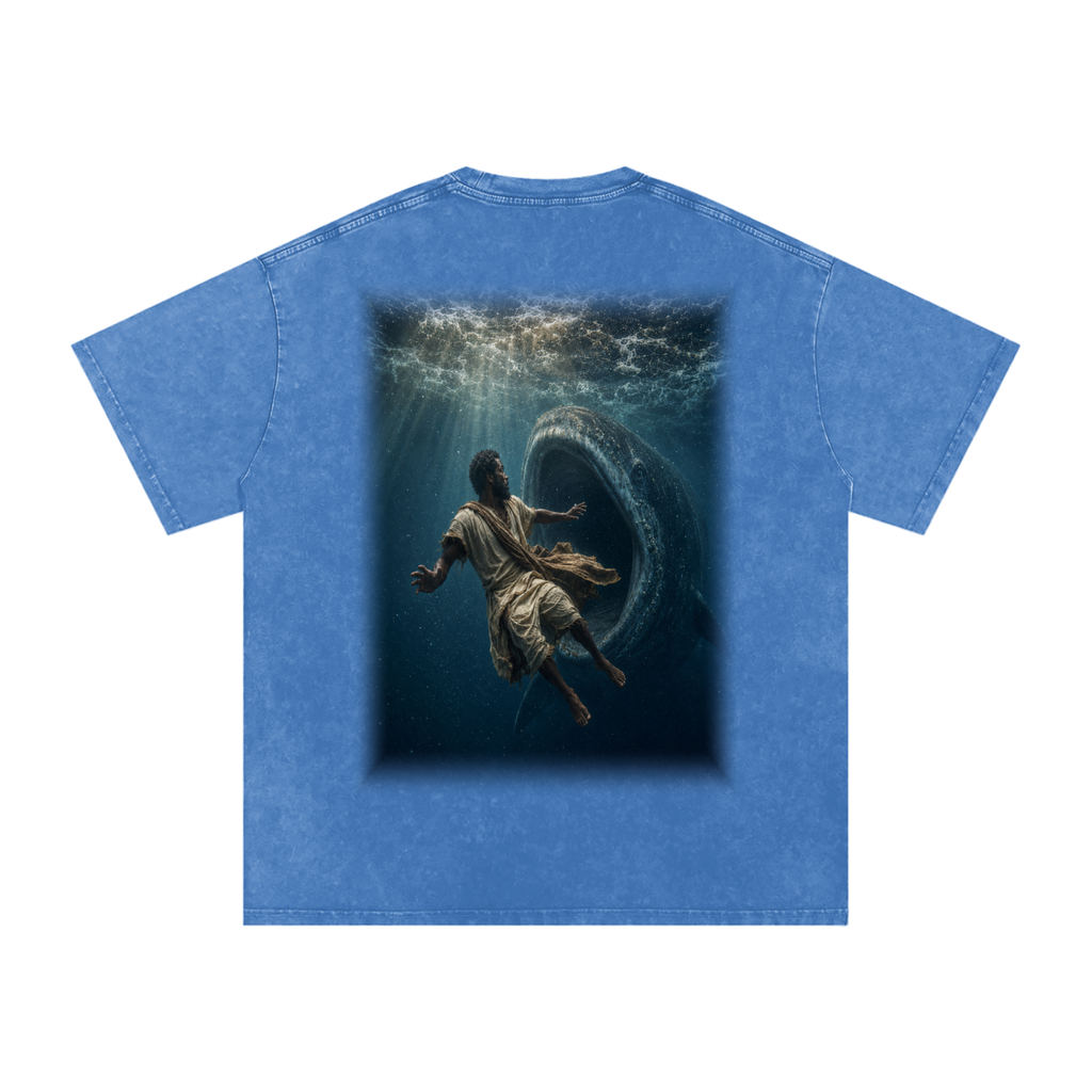 Jubilore "Jonah" Snow Washed Oversized Cotton T-Shirt