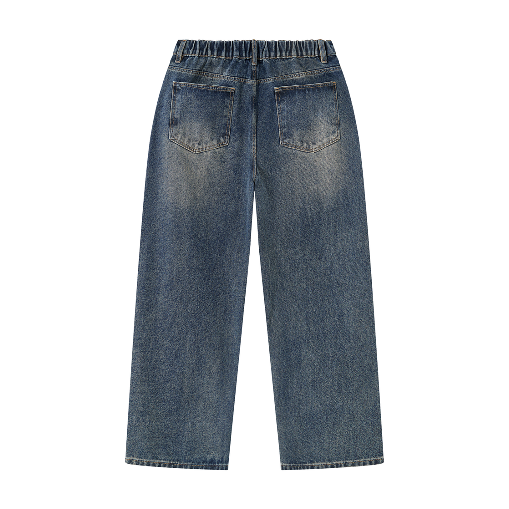 Jubilore Men's Vintage Wash Denim Jeans