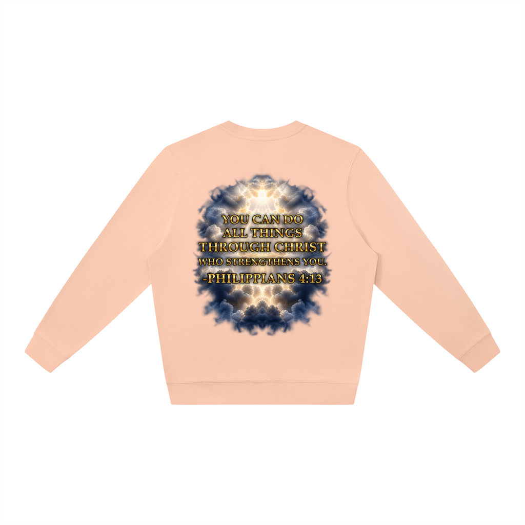 Jubilore "Christ Saves" Unisex Oversized Crewneck Sweatshirt