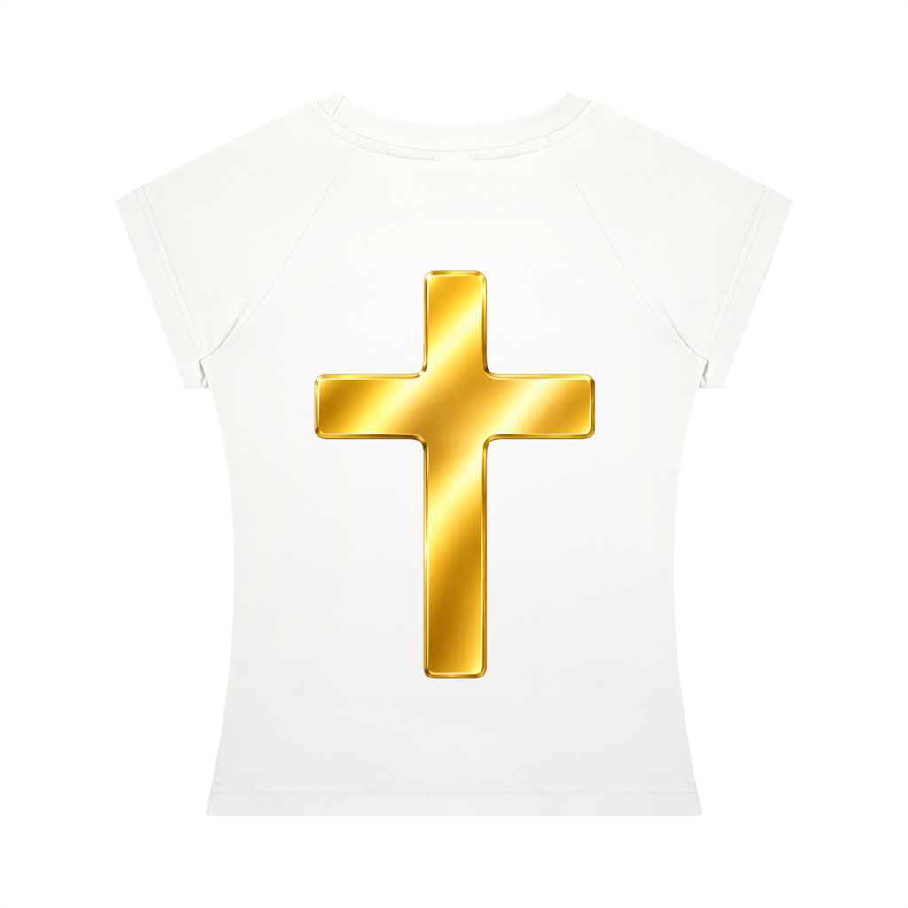 Jubiloré "Shroud of Turin" Women’s Slim Raglan T-Shirt