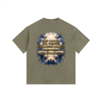 Jubilore "Christ Saves" Vintage Washed Oversized Cotton T-Shirt