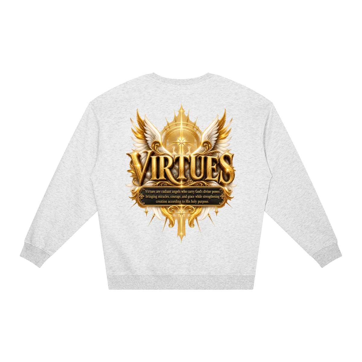 Jubilore "Virtues" Unisex Loose Crewneck Sweatshirt
