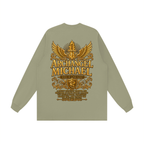 Jubilore "Michael" Unisex Raw Hem Long Sleeve T-Shirt
