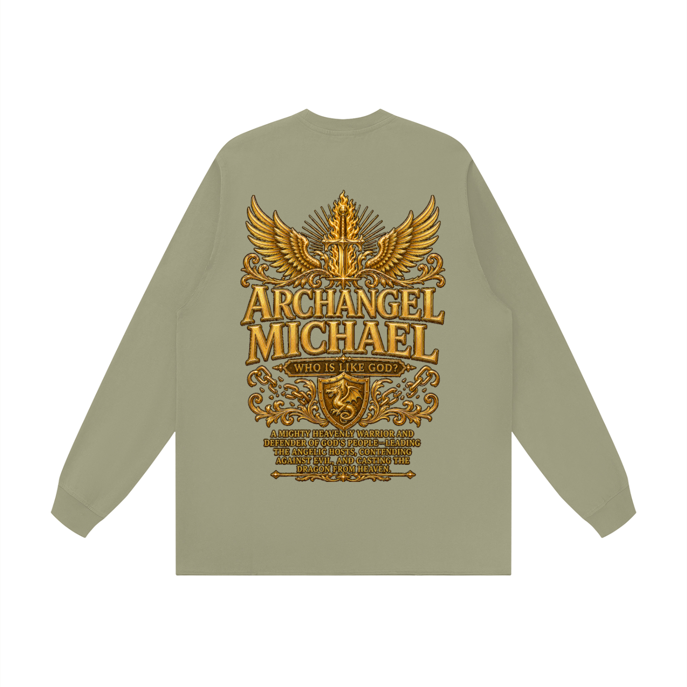 Jubilore "Michael" Unisex Raw Hem Long Sleeve T-Shirt