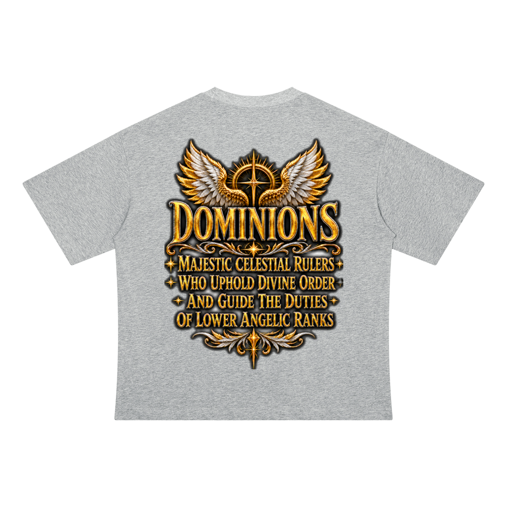 Jubilore "Dominions" Unisex Drop Shoulder Cotton T-Shirt