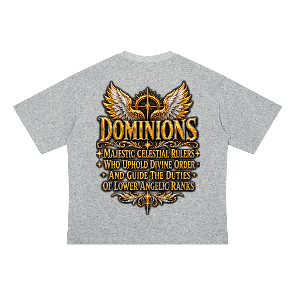 Jubilore "Dominions" Unisex Drop Shoulder Cotton T-Shirt