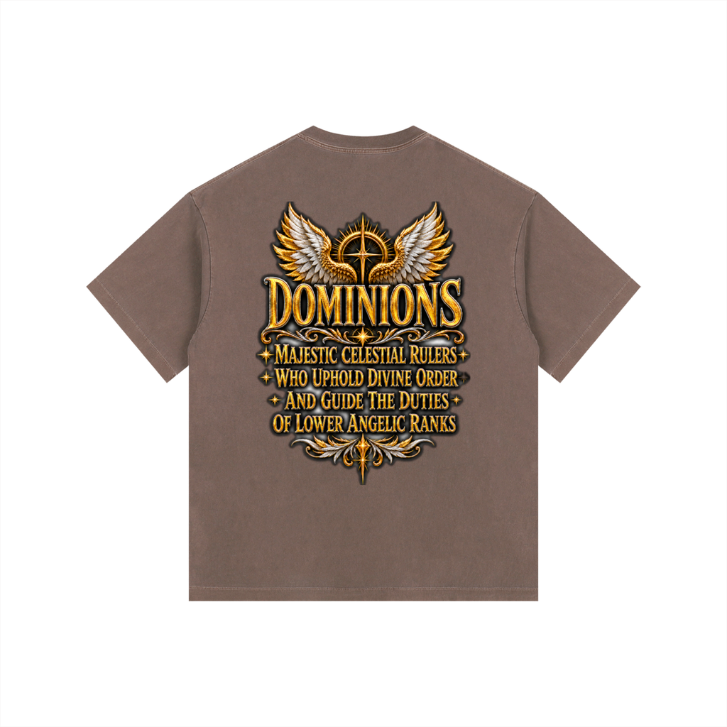 Jubilore "Dominions" Vintage Washed Oversized Cotton T-Shirt