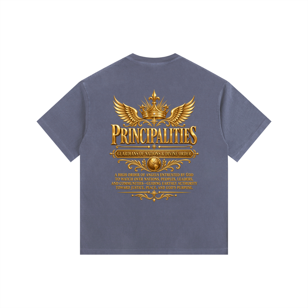 Jubilore "Principalities" Vintage Washed Oversized Cotton T-Shirt