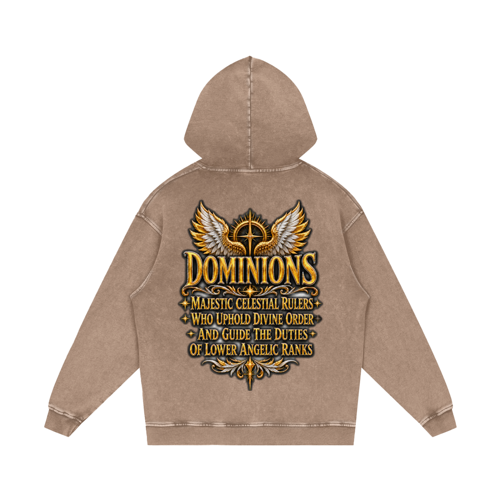 Jubilore "Dominions" Snow Washed Loose Cotton Hoodie