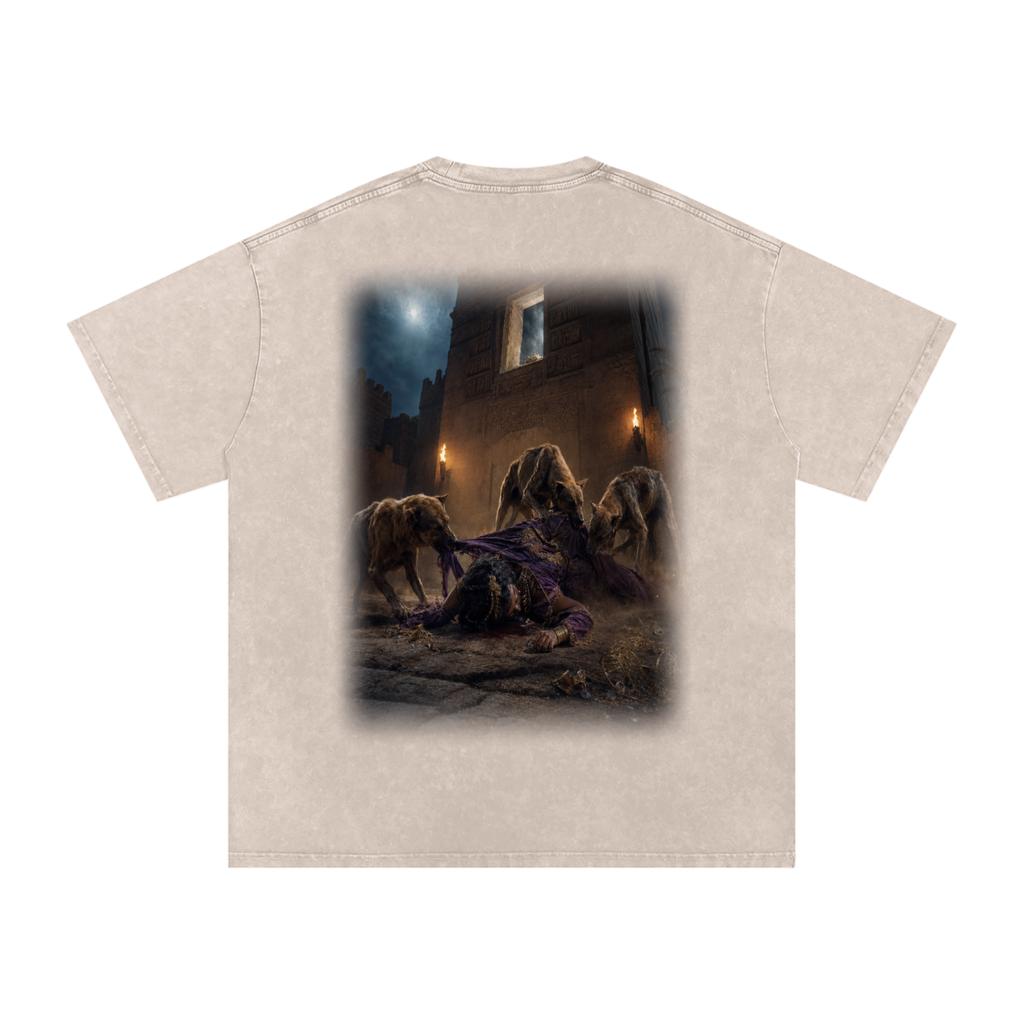 Jubilore “Jezebel” Snow Washed Oversized Cotton T-Shirt