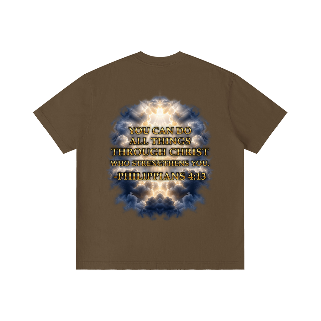 Jubilore "Christ Saves" Unisex Vintage Wash Distressed T-Shirt