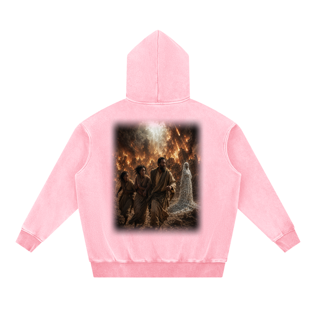 Jubilore "Sodom & Gomorroh" Snow Wash Fleece Oversize Hoodie
