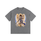 Jubilore "Dominions" Vintage Washed Oversized Cotton T-Shirt