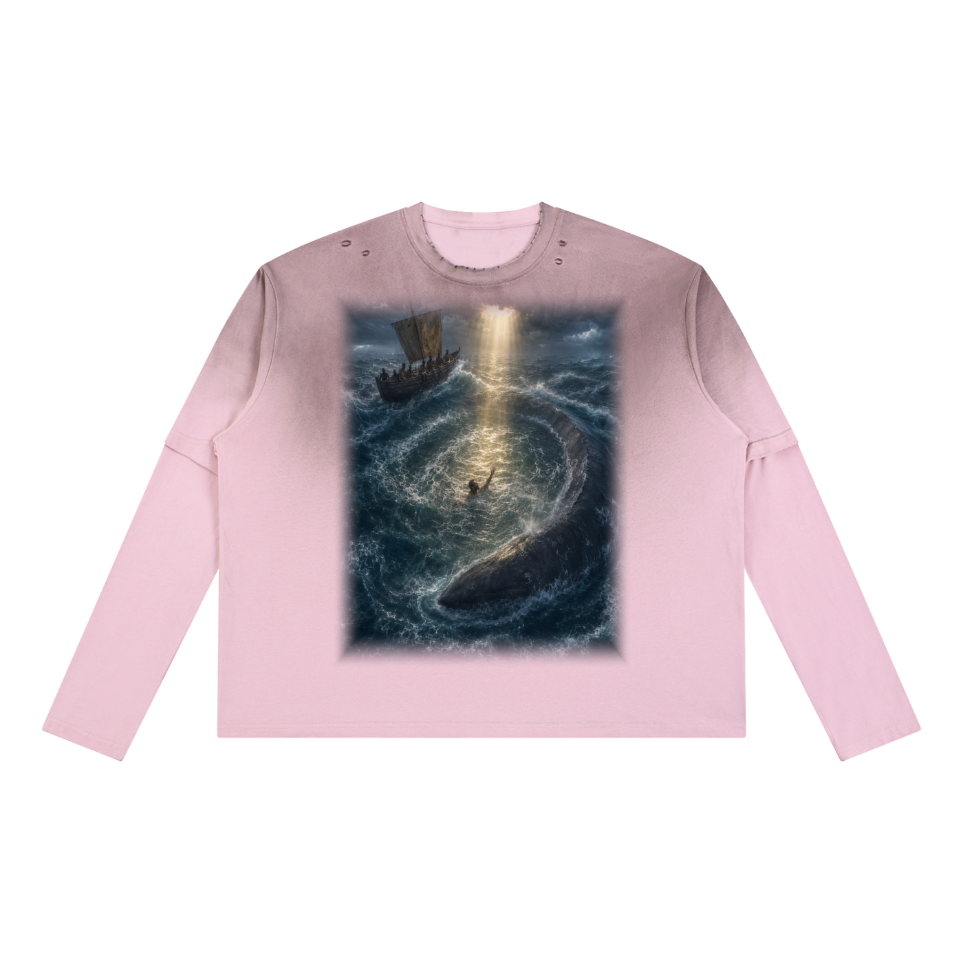 Jubilore "Jonah" Unisex Vintage Wash Layered T-Shirt