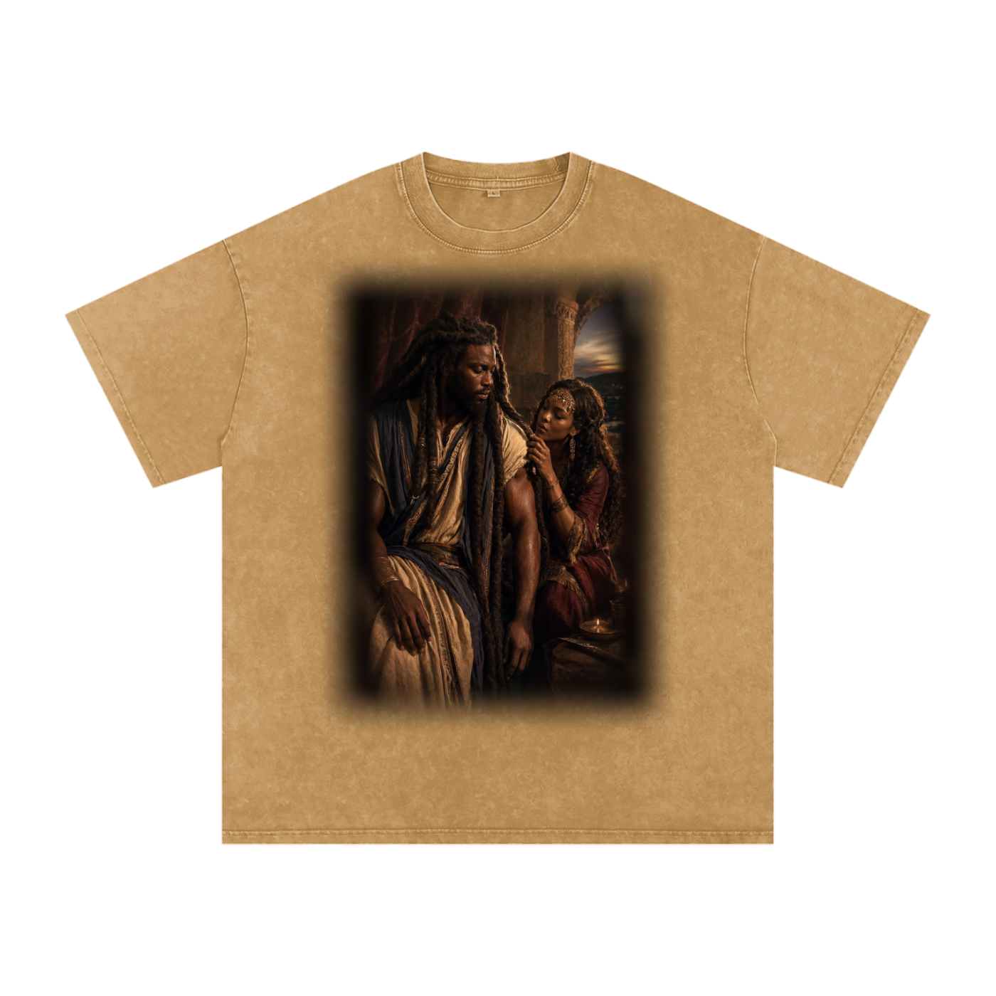 Jubilore “Samson” Snow Washed Oversized Cotton T-Shirt