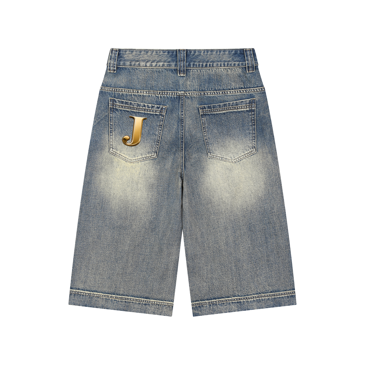 Jubilore Vintage Wash Baggy Denim Shorts