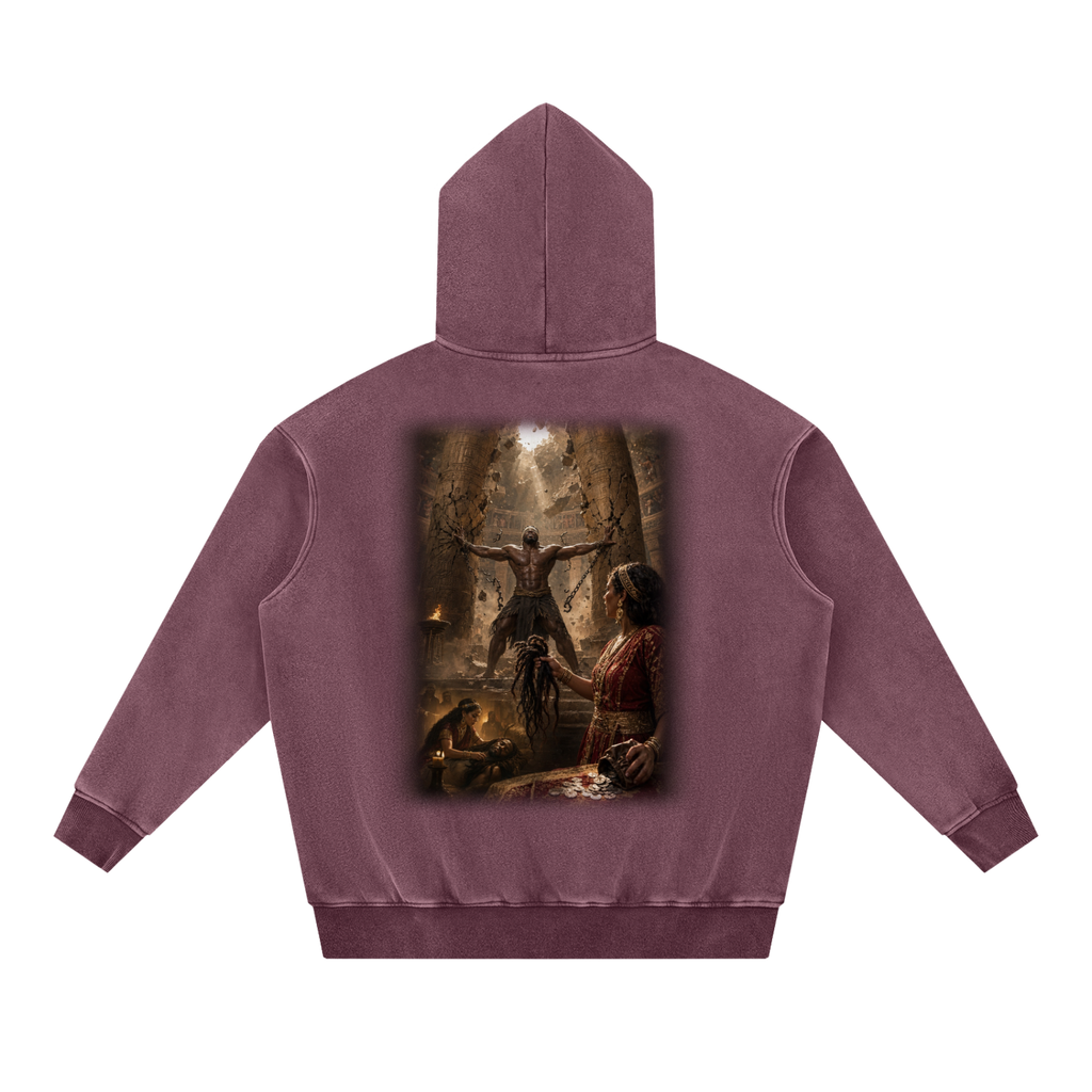 Jubilore "Samson" Snow Wash Fleece Oversize Hoodie