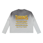 Jubilore Thrones Unisex Vintage Wash Layered T-Shirt