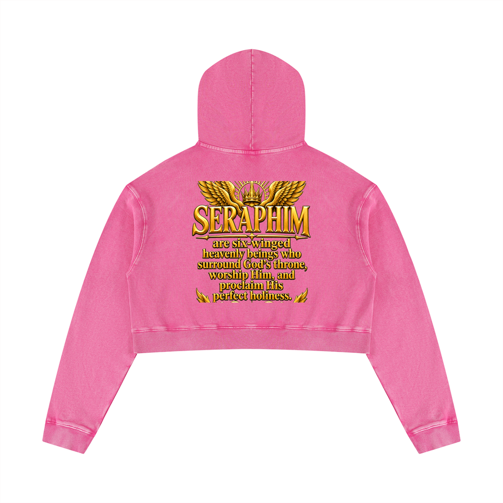 Jubilore Seraphim Women’s Mineral Washed Crop Hoodie