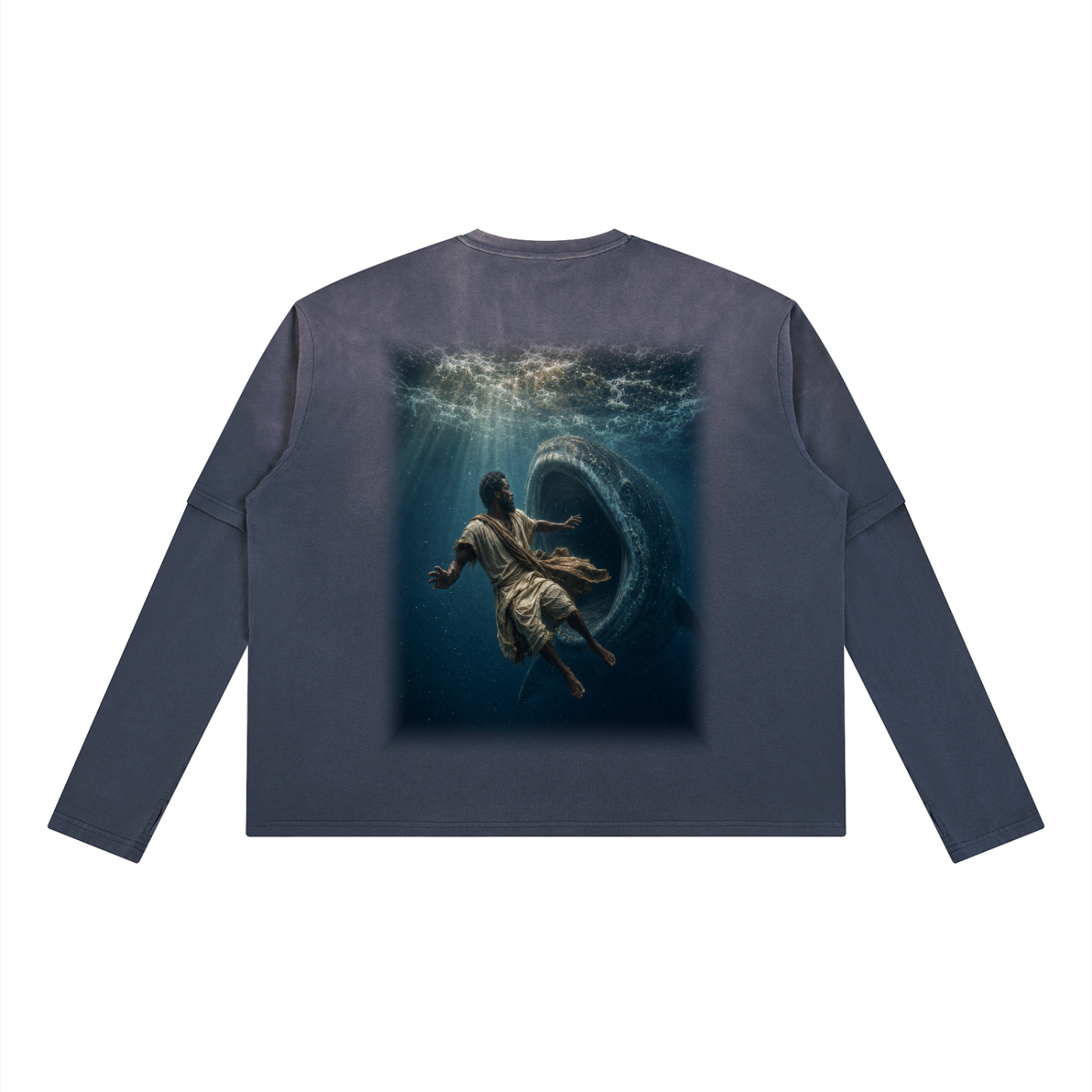 Jubilore "Jonah" Unisex Vintage Wash Layered T-Shirt