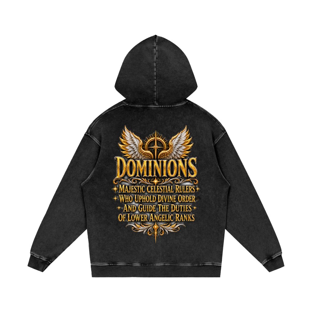 Jubilore "Dominions" Snow Washed Loose Cotton Hoodie