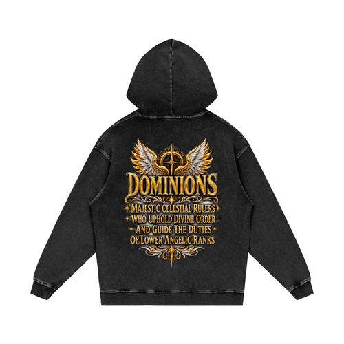 Jubilore "Dominions" Snow Washed Loose Cotton Hoodie