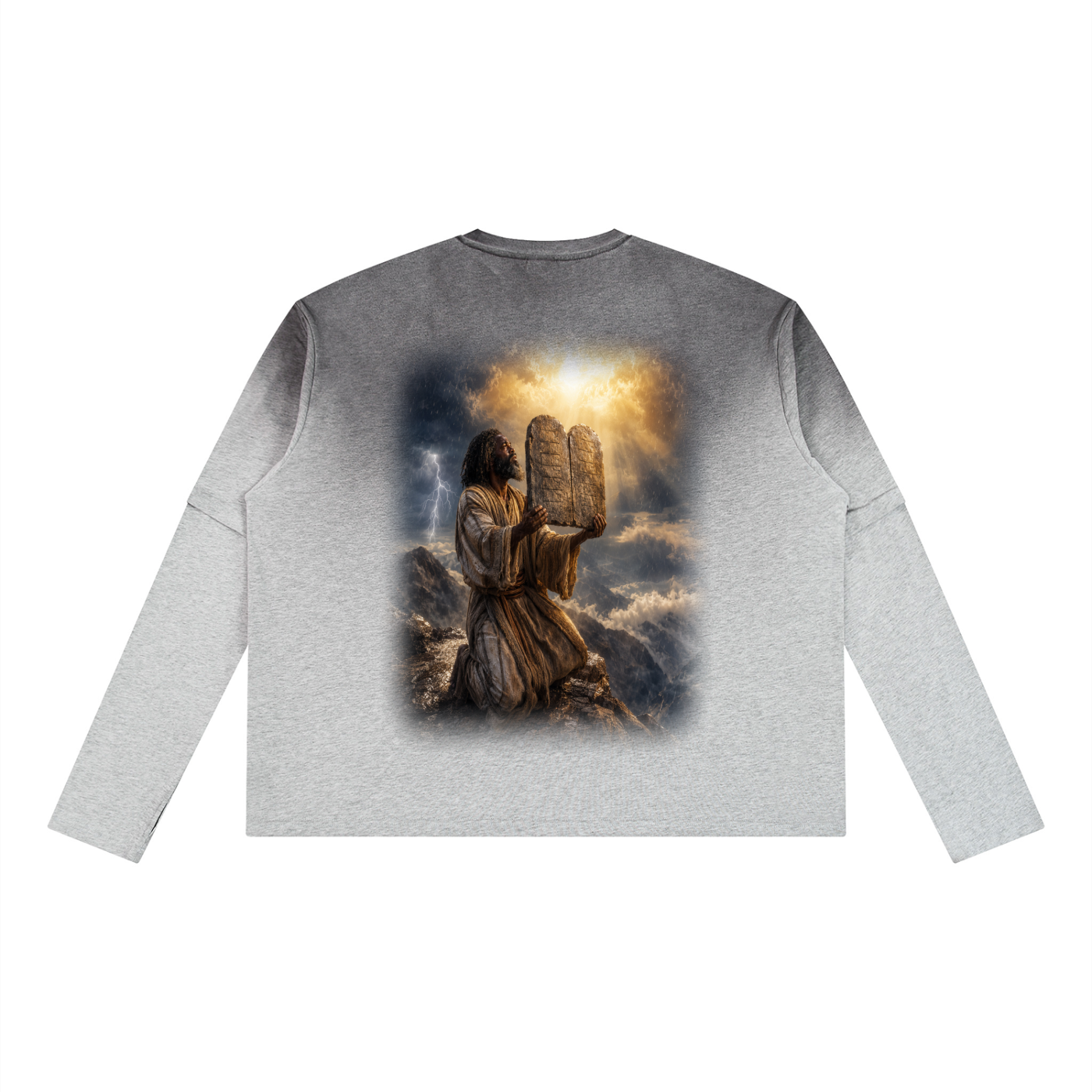 Jubilore “Moses” Unisex Vintage Wash Layered T-Shirt