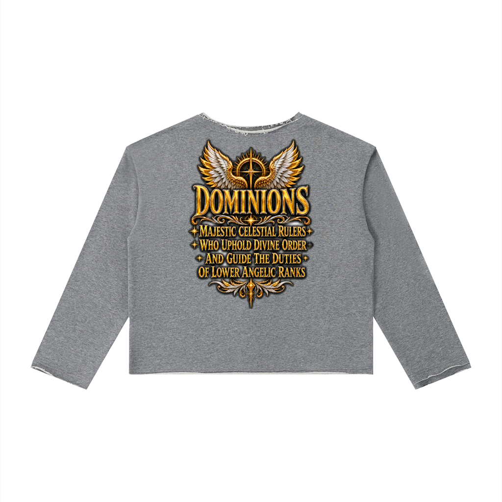 Jubiloré "Dominions" Women's Raw Hem Long Sleeve T-Shirt